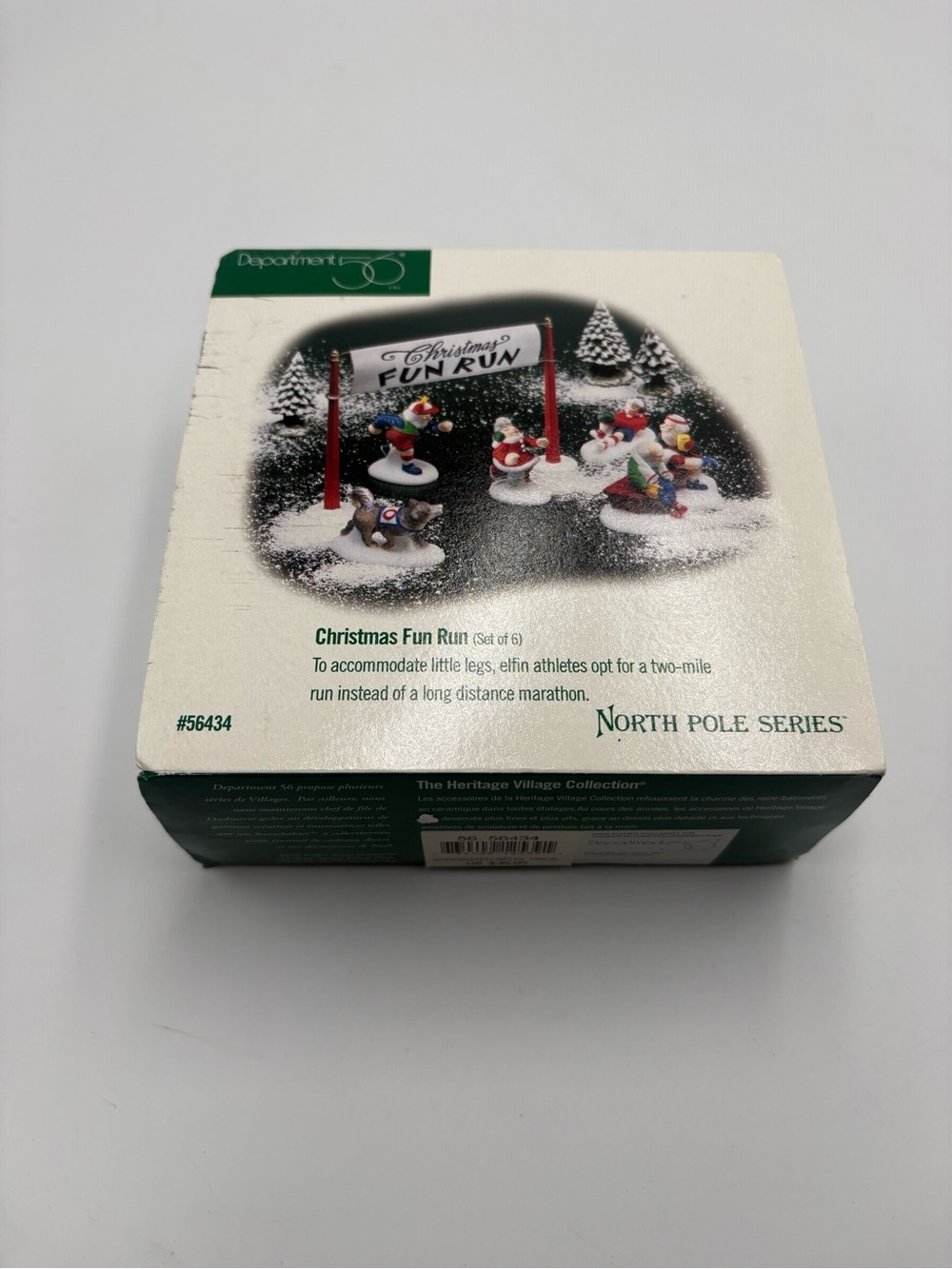 Dept 56 North Pole Christmas Fun Run #56434 Set of 6 Retired in Box